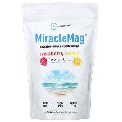 Micro Ingredients MiracleMag™, Raspberry Lemon, 1 lb (454 g) | Target