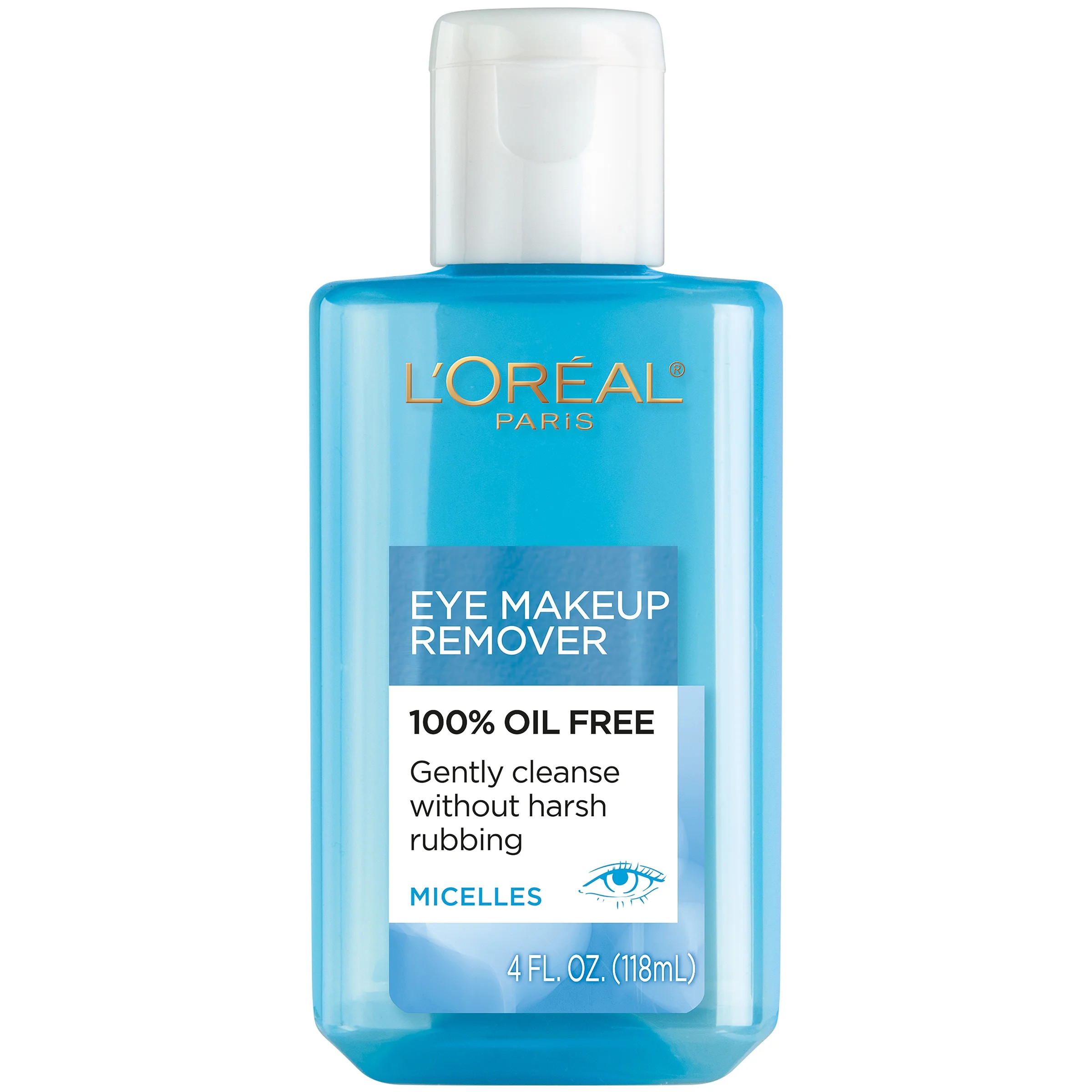 L'Oreal Paris Clean Artiste Oil Free Eye Makeup Remover, All Skin Types, 4 fl. oz. - Walmart.com | Walmart (US)