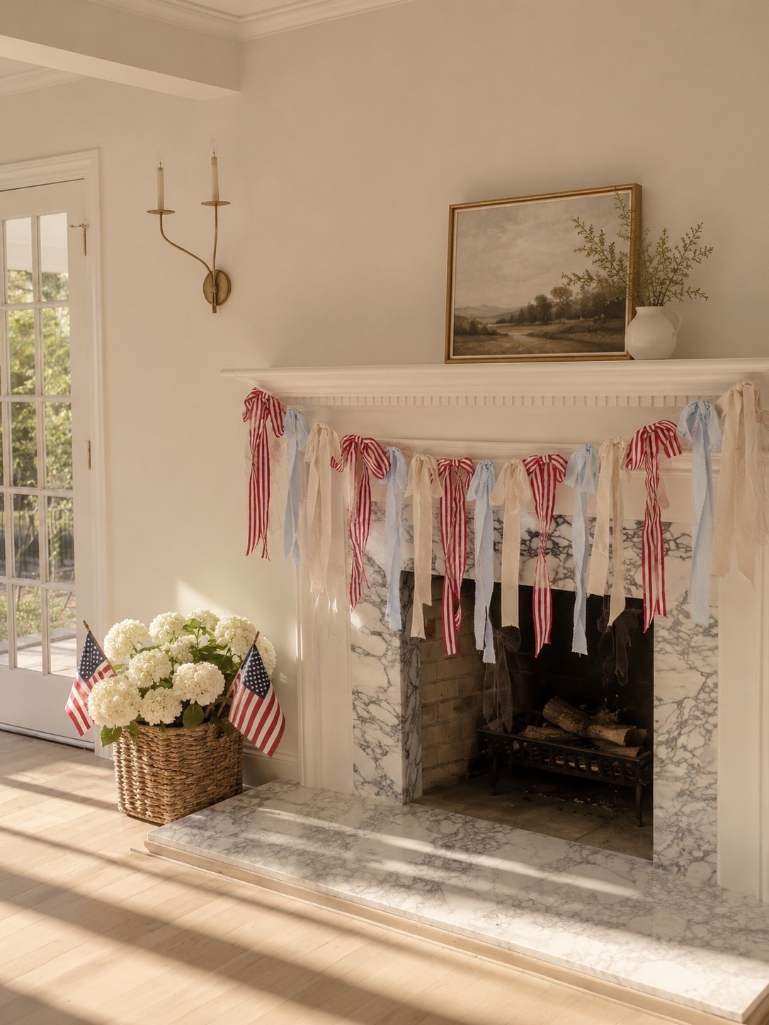 Pretty ribbon garland for an Americana summer! ￼

#LTKHome #LTKSeasonal