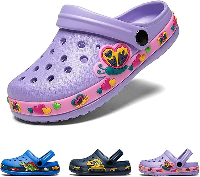 Drecage Toddler Clogs Kids Clogs for Girls Boys Slip on Garden Clogs Slide Sandals Waterproof Bea... | Amazon (US)
