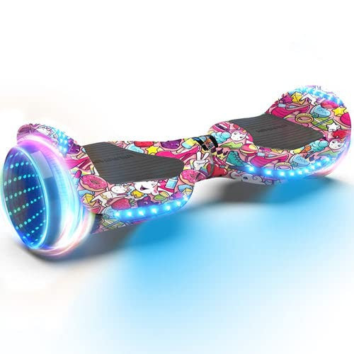 Hoverstar Crystal Light Wheel Electric Hoverboard with New Version Bluetooth Hover Board, Chrome and Design Color Self-Balance Electric Scooter | Amazon (US)