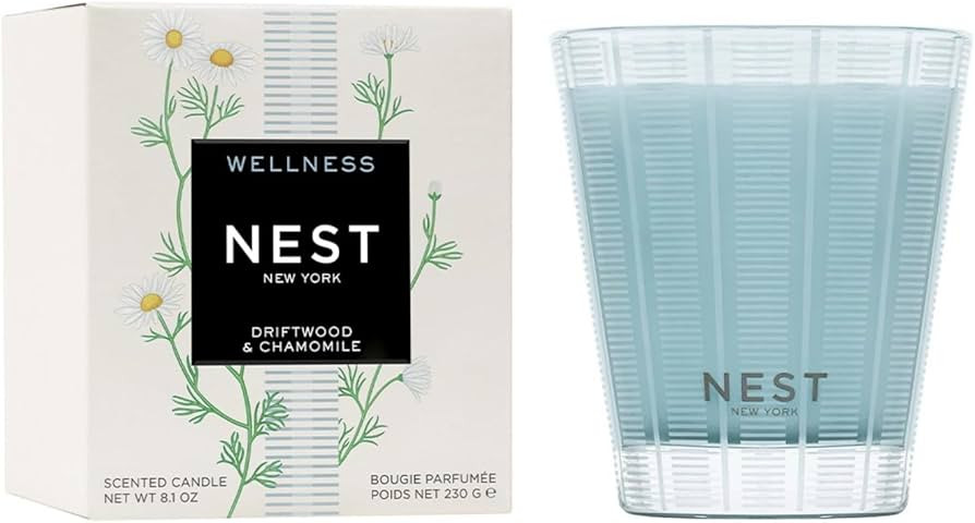 NEST New York Scented Classic Candle, Driftwood & Chamomile - 8.1 oz - Up to 60-Hour Burn Time - ... | Amazon (US)