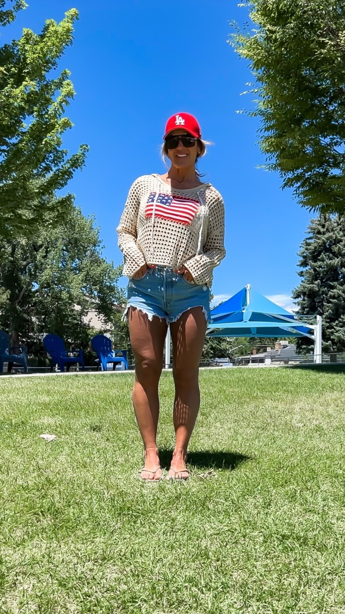The cutest 🇺🇸 swim cover-up and/or top! On sale for $29❤️🤍💙

#LTKgrwm #LTKootd