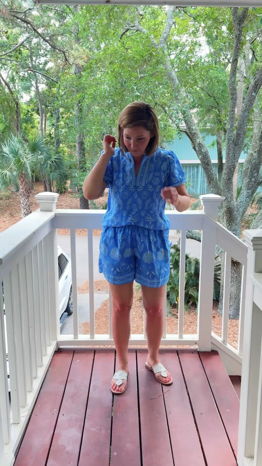 Blue two piece set of our dreams!! There’s an elastic waist y’all! 

Crown and Ivy x Sewing Down South

#LTKootd #LTKOver40
