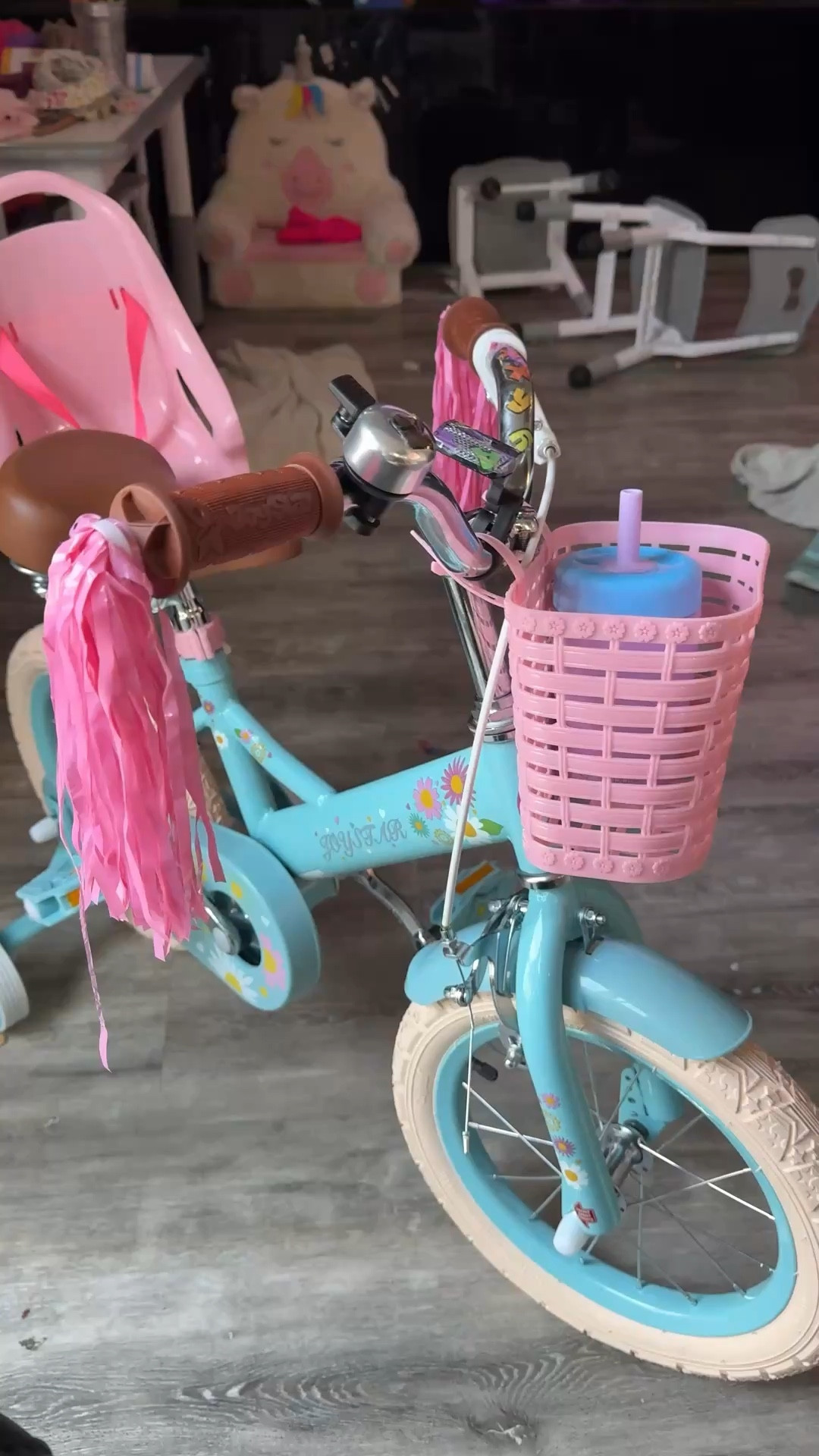 Just needs air in the tires and it’s all ready for some adventuring! Has a bell, basket, and seat for her stuffy!

#LTKmomlife #LTKSpringSale #LTKKids