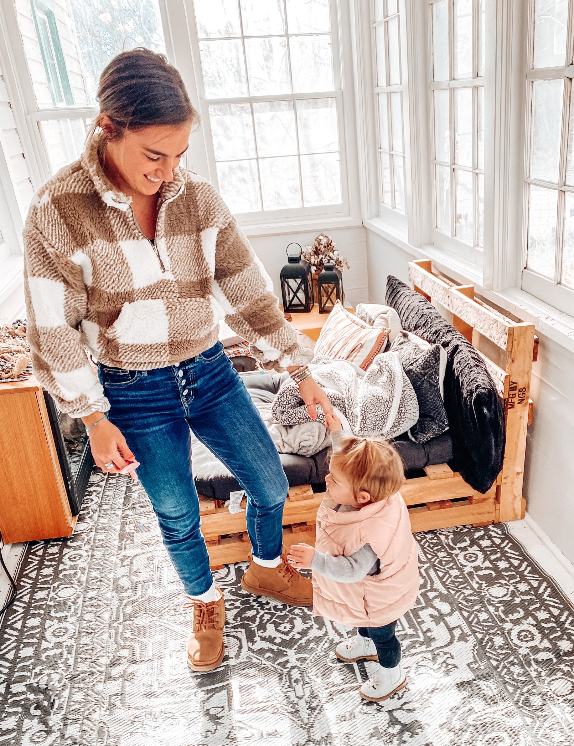 Fall outfit
Women’s fall outfit
Sherpa 
Winter outfit 
Cozy outfit 
Casual outfit 
Baby girl fashion 
Baby girl outfit 
Baby girl fall clothes 

#LTKstyletip #LTKSeasonal #LTKkids