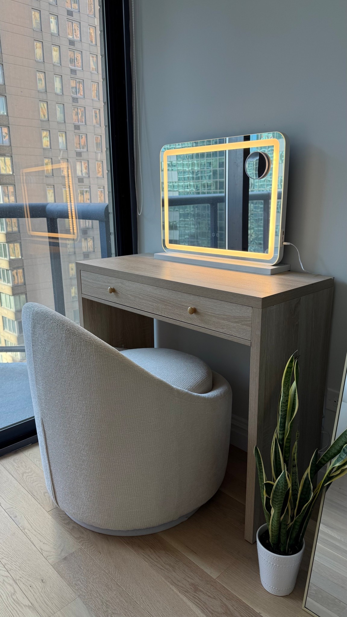 New vanity 💛 my accent chair is old so it’s no longer available, but I found the desk from wayfair! 😊

#LTKHome