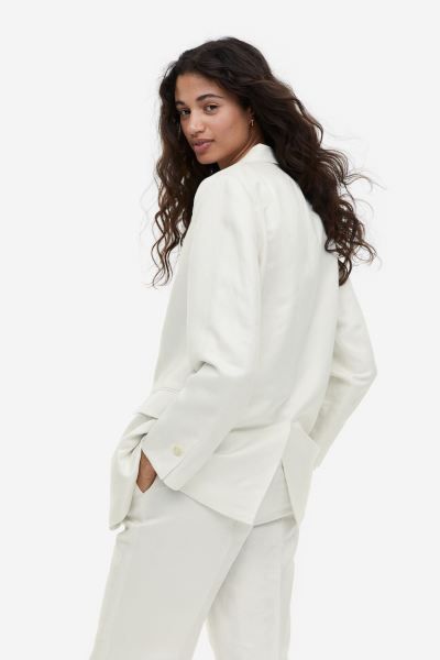 Linen-blend blazer | H&M (UK, MY, IN, SG, PH, TW, HK)