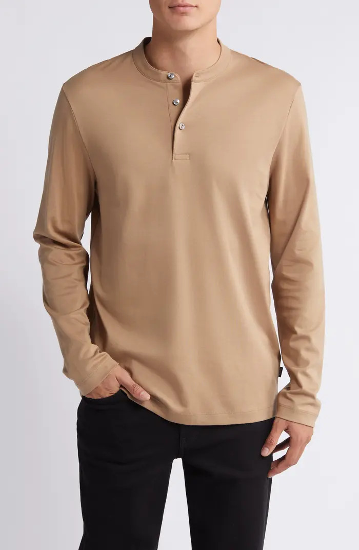 BOSS Textor Cotton Henley | Nordstrom | Nordstrom