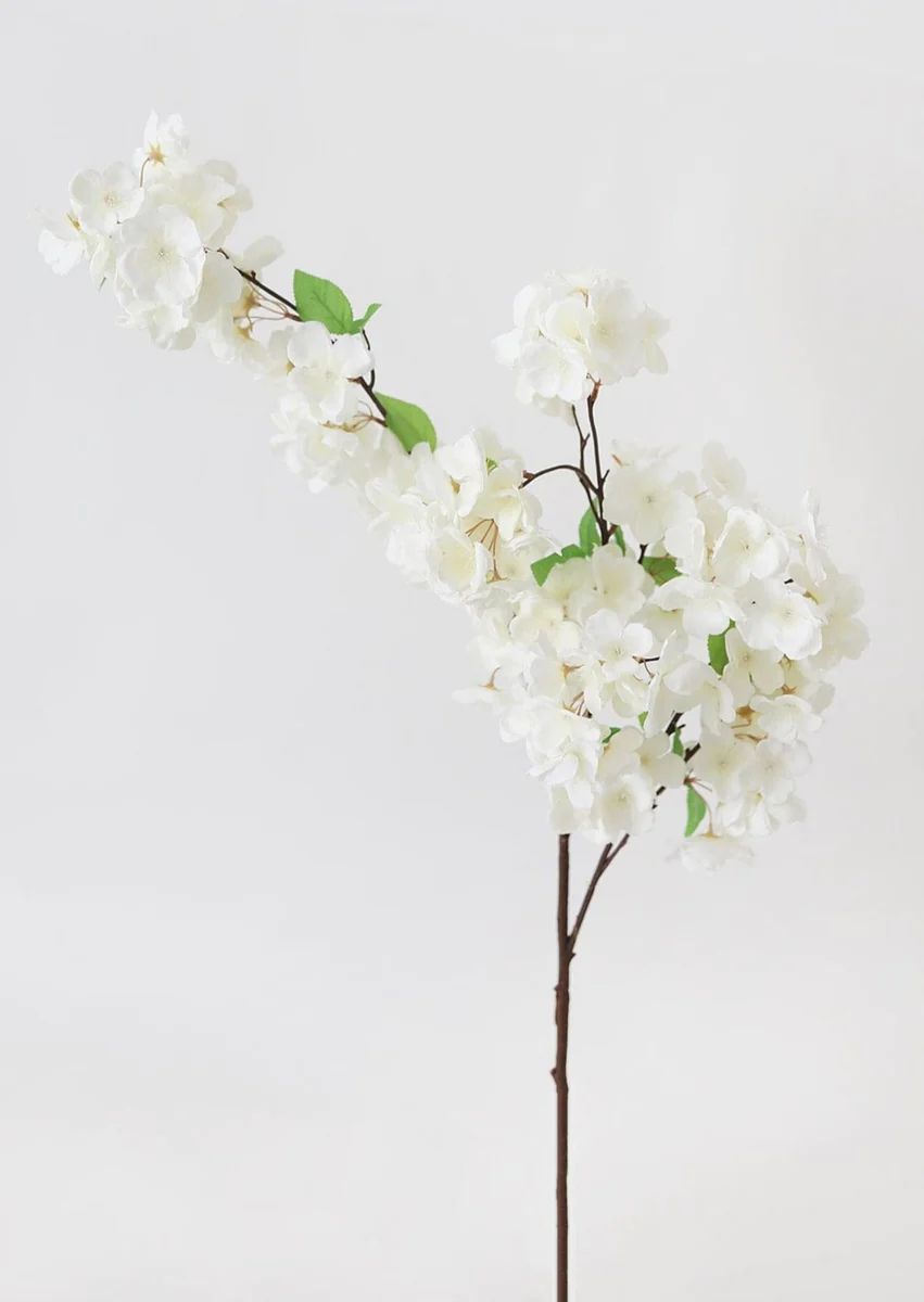 Faux Cherry Blossom in Cream White - 44 | Afloral