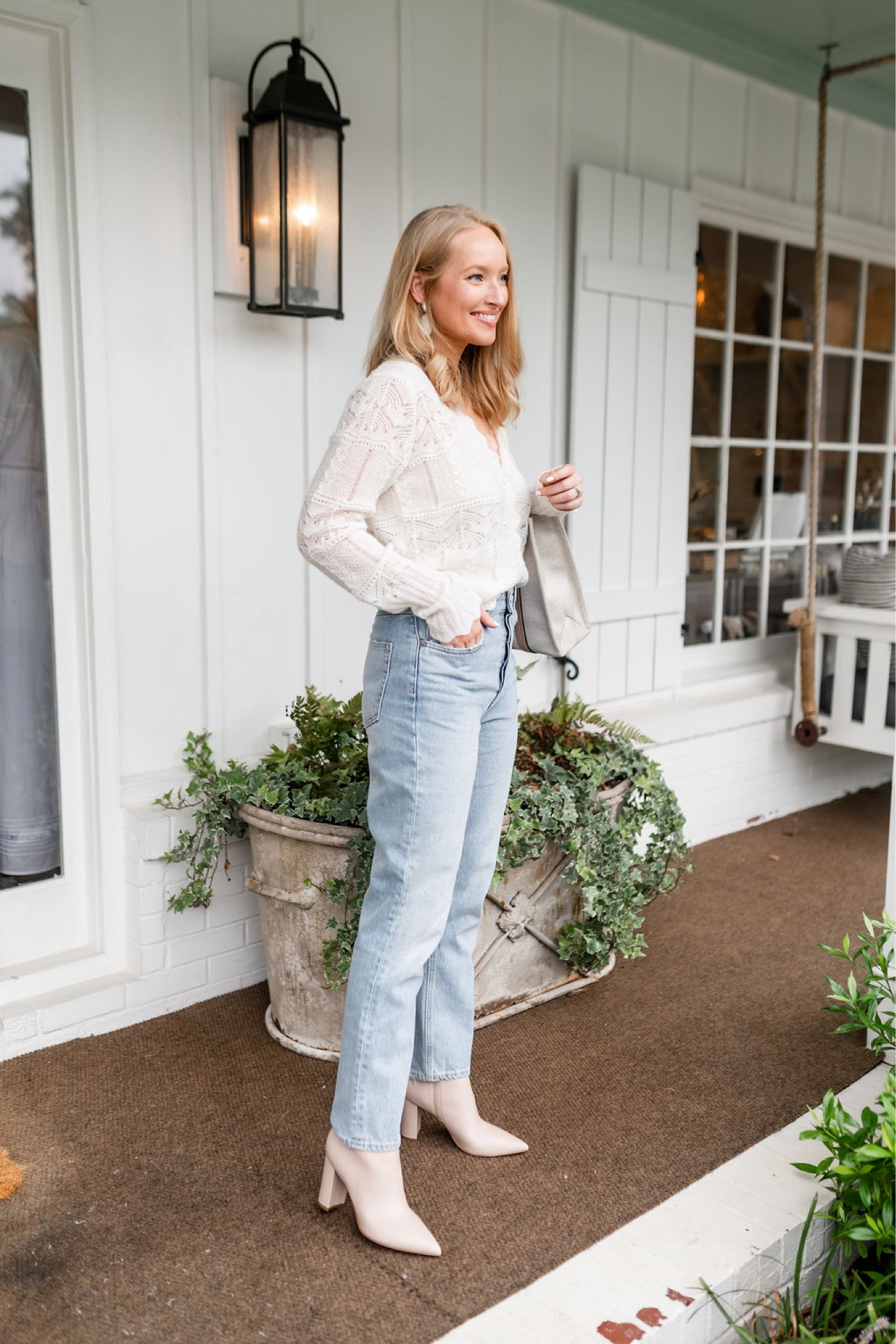 This unique AllSaints cardigan was a favorite find from the Nordstrom Anniversary Sale. Pair with straight leg jeans and a Chloe tote. 

#LTKSeasonal #LTKstyletip #LTKitbag