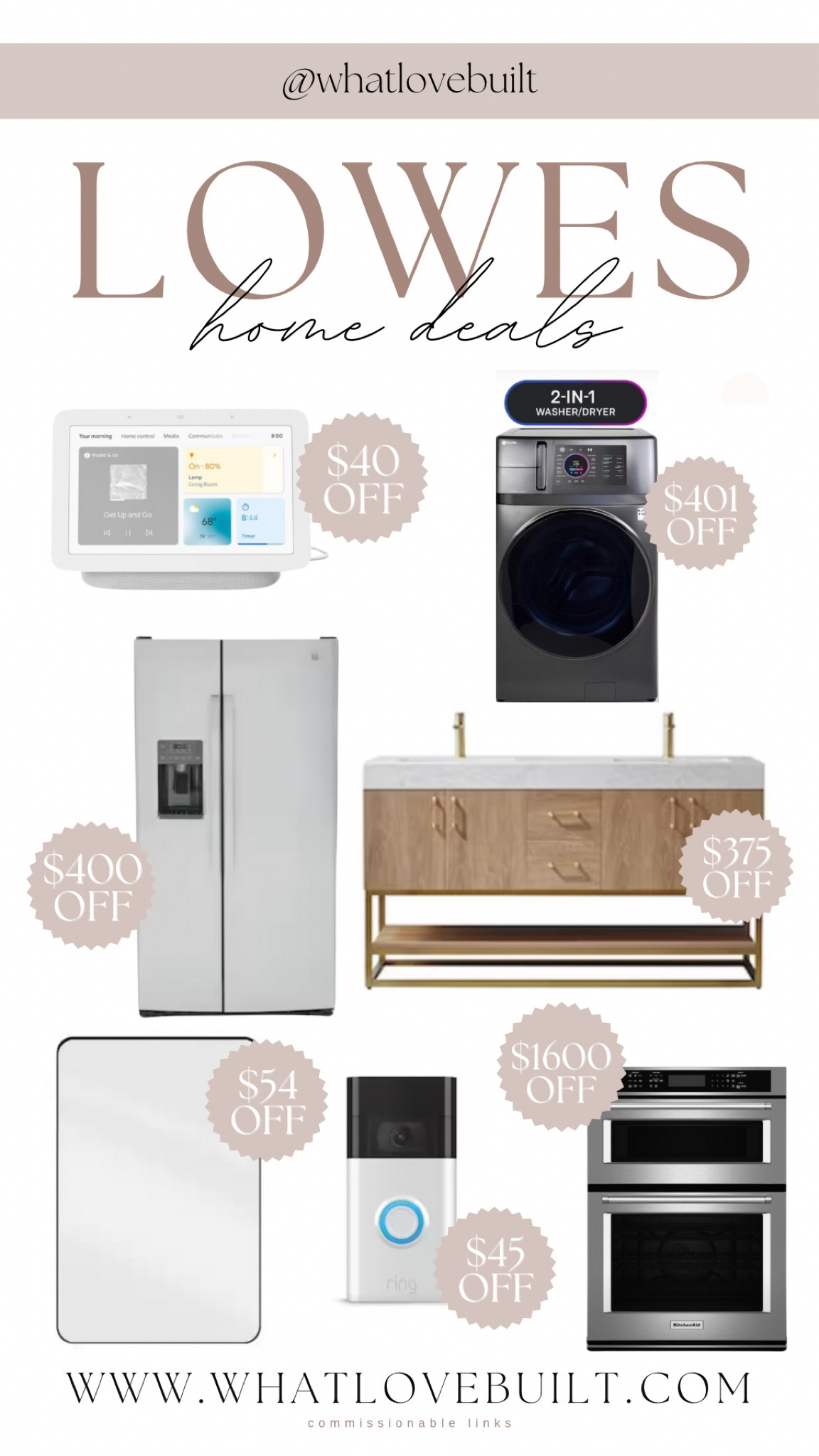 Lowes Holiday Home Deals 🎄

#home #kitchen #appliances #homesale #lowes #bathroom #fridge #oven #washer #homefind #homedesign

#LTKsalealert #LTKhome #LTKGiftGuide