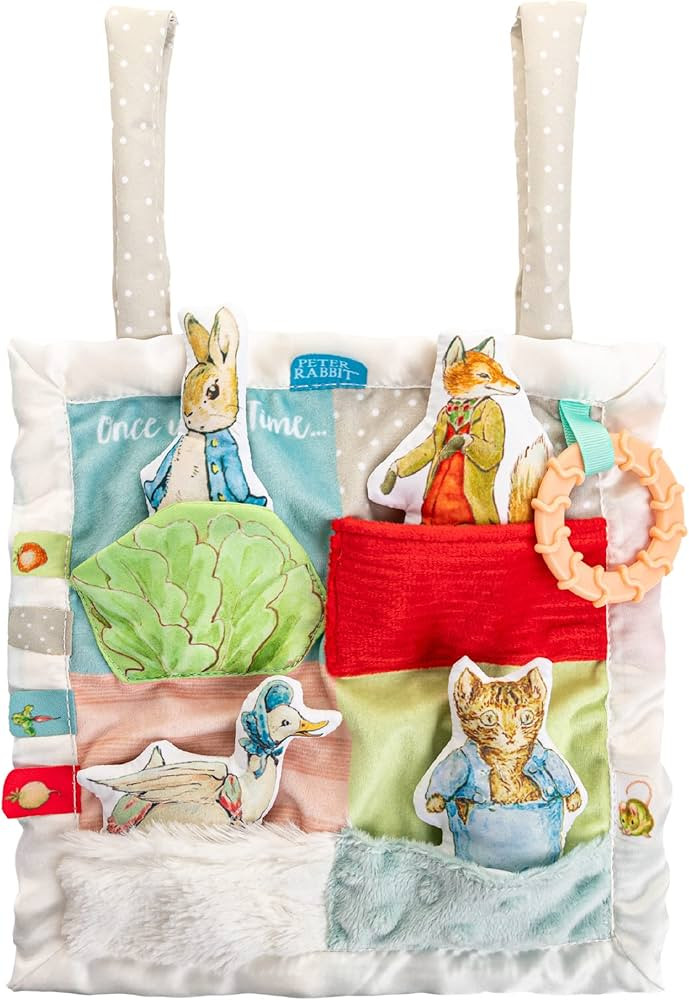 KIDS PREFERRED Beatrix Potter Peter Rabbit Peek-a-Boo On The Go Blanky, Activity Lovey Security B... | Amazon (US)