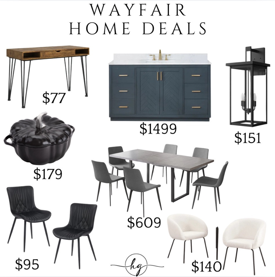 Wayfair, home, home decor, wayfair deals, deals, sale, sale finds, living room, dining room, kitchen, office, kitchen decor, vanity, marble, bathroom, wall sconces, wall sconce, scone, modern kitchen, modern home, modern furniture, transitional, white, black, wood, accent chairs, dining room furniture, dining room table 

#LTKHome #LTKSaleAlert #LTKFindsUnder100