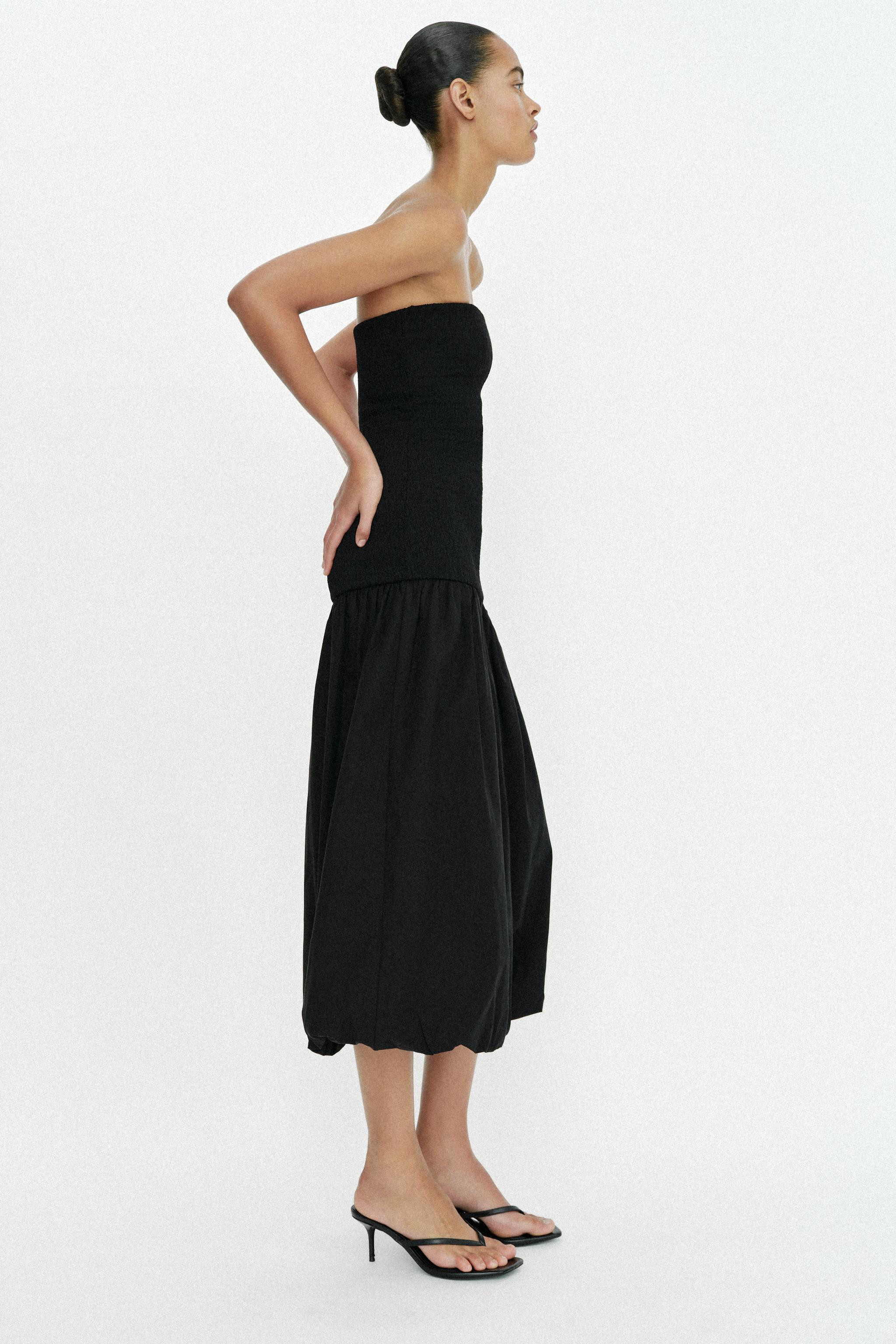 COMBINATION STRAPLESS DRESS | Zara US