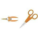 Fiskars Scissors 190520-1001 Titanium Micro-Tip Easy Action Scissors, 6 Inch, Orange & 94817797 Micr | Amazon (US)