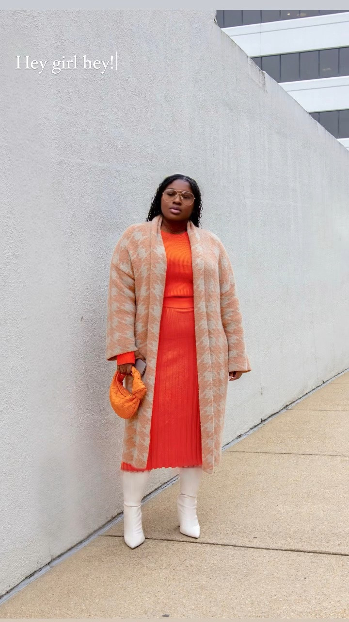Moving beyond the usual fall neutrals with a look that feels playful and elevated. The mix of warm tones, cozy textures, and statement accessories creates a memorable outfit moment.  fall fashion trends, stylish fall outfits, cardigan outfit ideas, colorful fall outfits, winter fashion

#LTKootd #LTKSeasonal #LTKMidsize