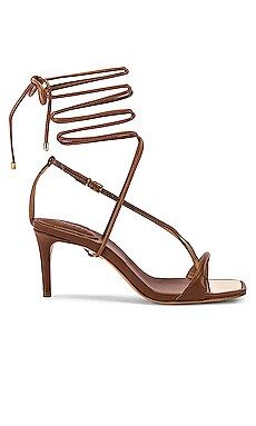 Schutz Berry Sandal in Wood from Revolve.com | Revolve Clothing (Global)