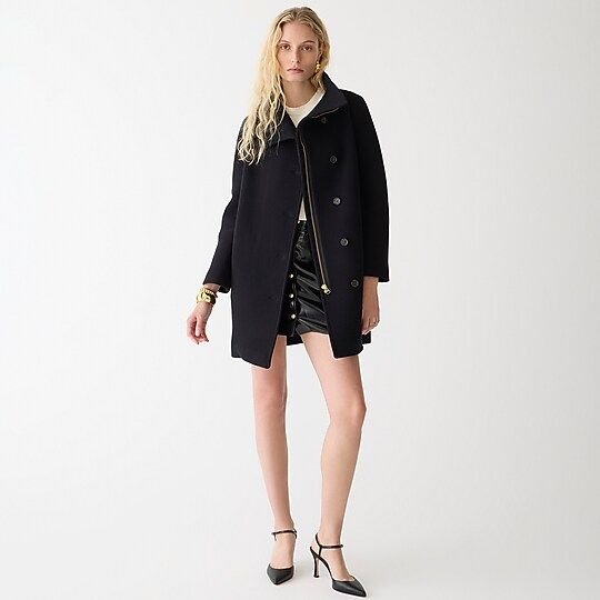 Petite villa coat in Italian stadium-cloth wool | J.Crew US