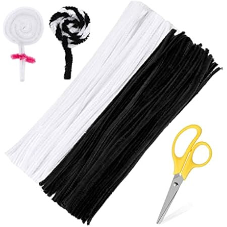 100 Pieces Pipe Cleaners Chenille Stem, Solid Color Pipe Cleaners Set for Pipe Cleaners DIY Arts Cra | Amazon (US)