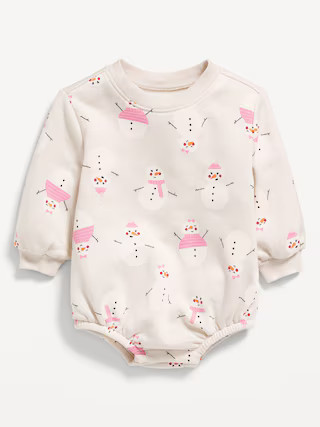 Printed Long-Sleeve One-Piece Romper for Baby | Old Navy (US)