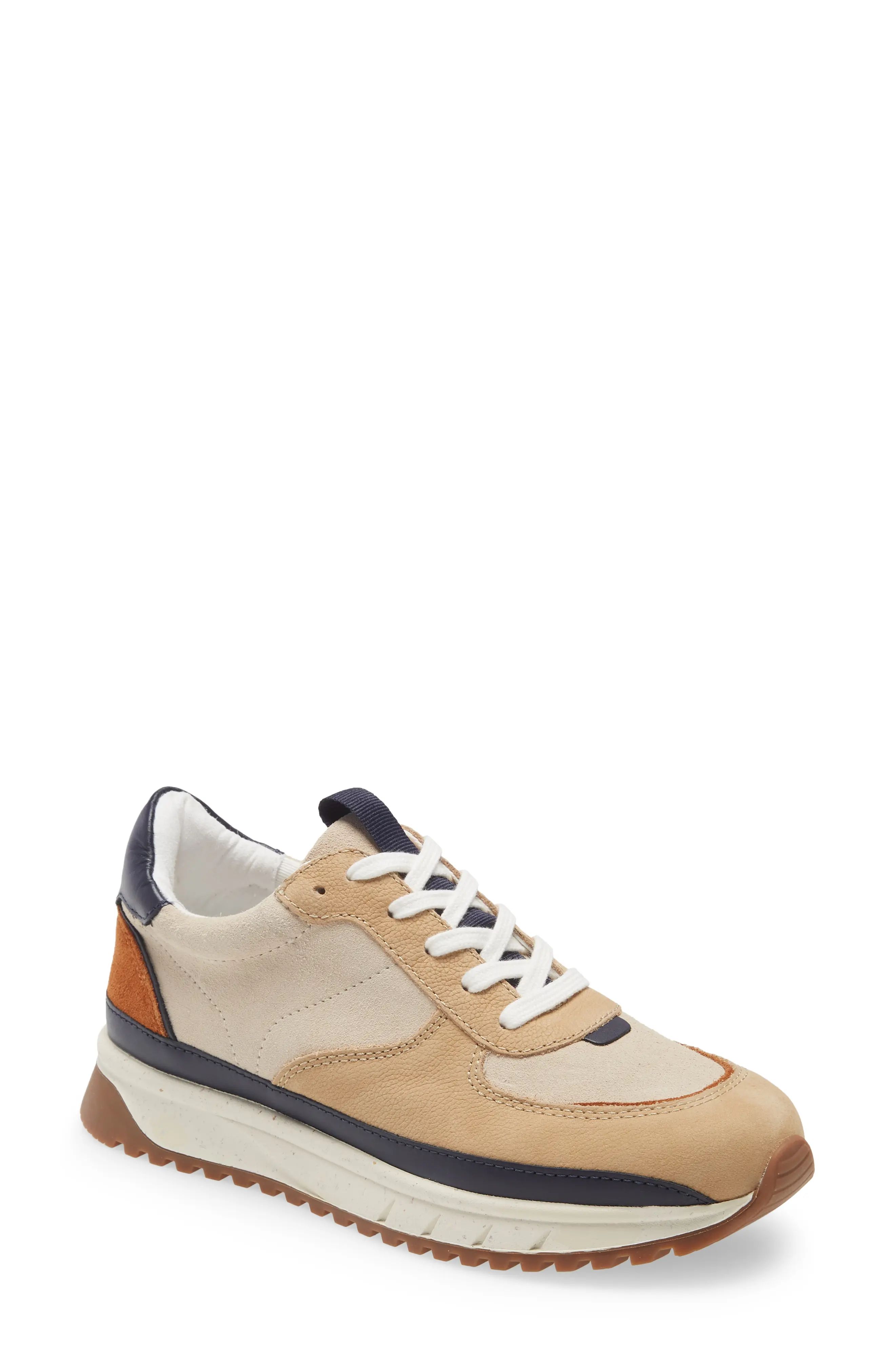 Madewell Kickoff Trainer Sneaker, Size 7.5 in Bone Multi at Nordstrom | Nordstrom