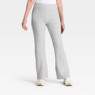 Women's High-Rise Wide Leg Ankle Sweater Pull-On Pants - Universal Thread™ | Target