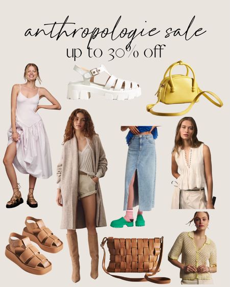 Anthropologie sale up to 30% off 🙌🏻🙌🏻

Handbag, vest, denim skirt, sandals, summer dress 

#LTKshoecrush #LTKstyletip #LTKsalealert