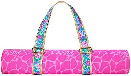 Lilly Pulitzer Women's Yoga Exercise/Fitness Mat with Travel Carrying Strap | Amazon (US)
