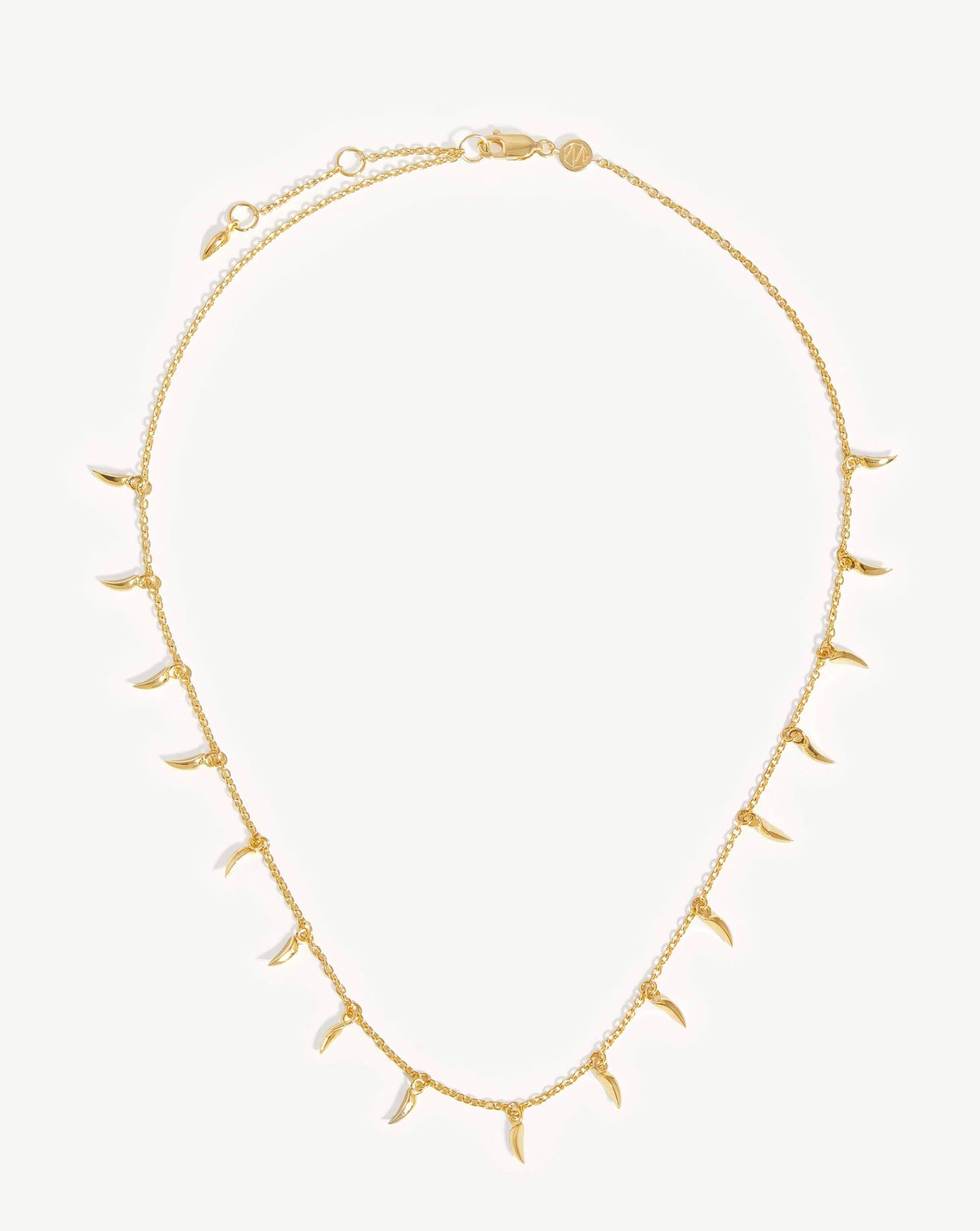 Lucy Williams Mini Fang Necklace | 18ct Gold Plated Vermeil | Missoma