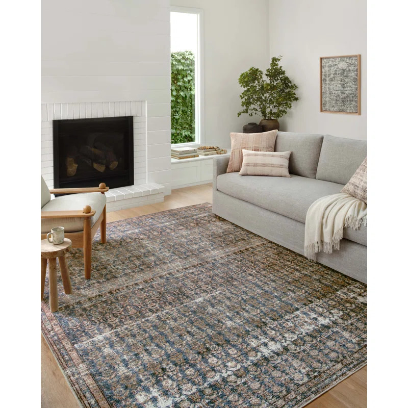 Amber Lewis x Loloi Billie Ocean / Brick Area Rug | Wayfair North America