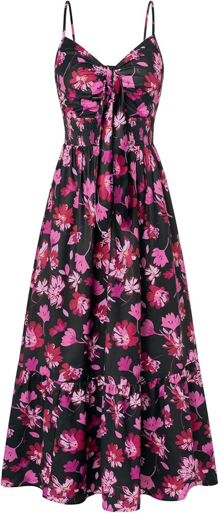 GRACE KARIN Womens Summer Floral Maxi Dresses 2026 Long Flowy Boho Dress Beach Vacation Sundresse... | Amazon (US)