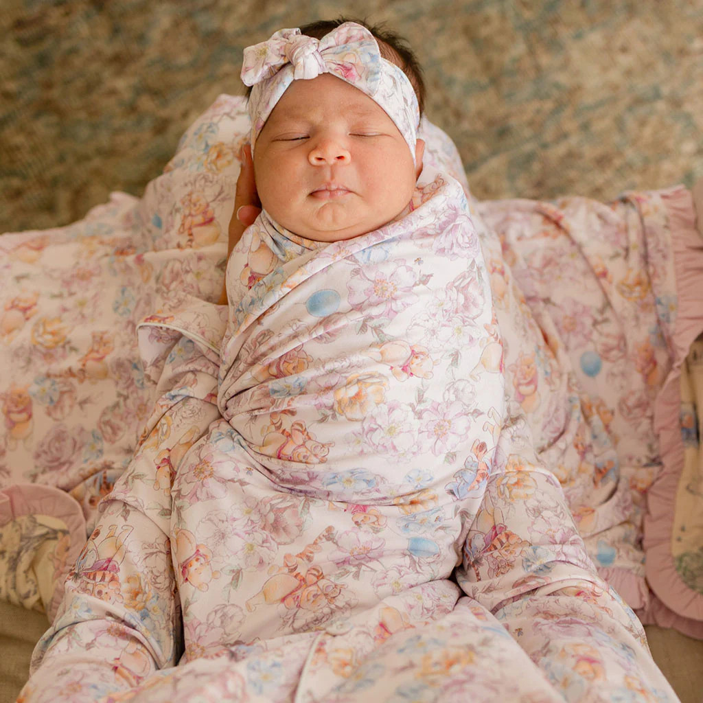 Disney Winnie the Pooh Swaddle Headband Set | Posh Peanut