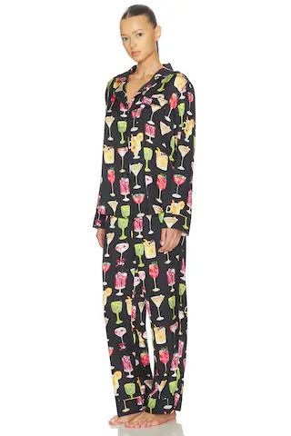 Show Me Your Mumu Classic PJ Set in Holiday Cocktails Silky from Revolve.com | Revolve Clothing (Global)
