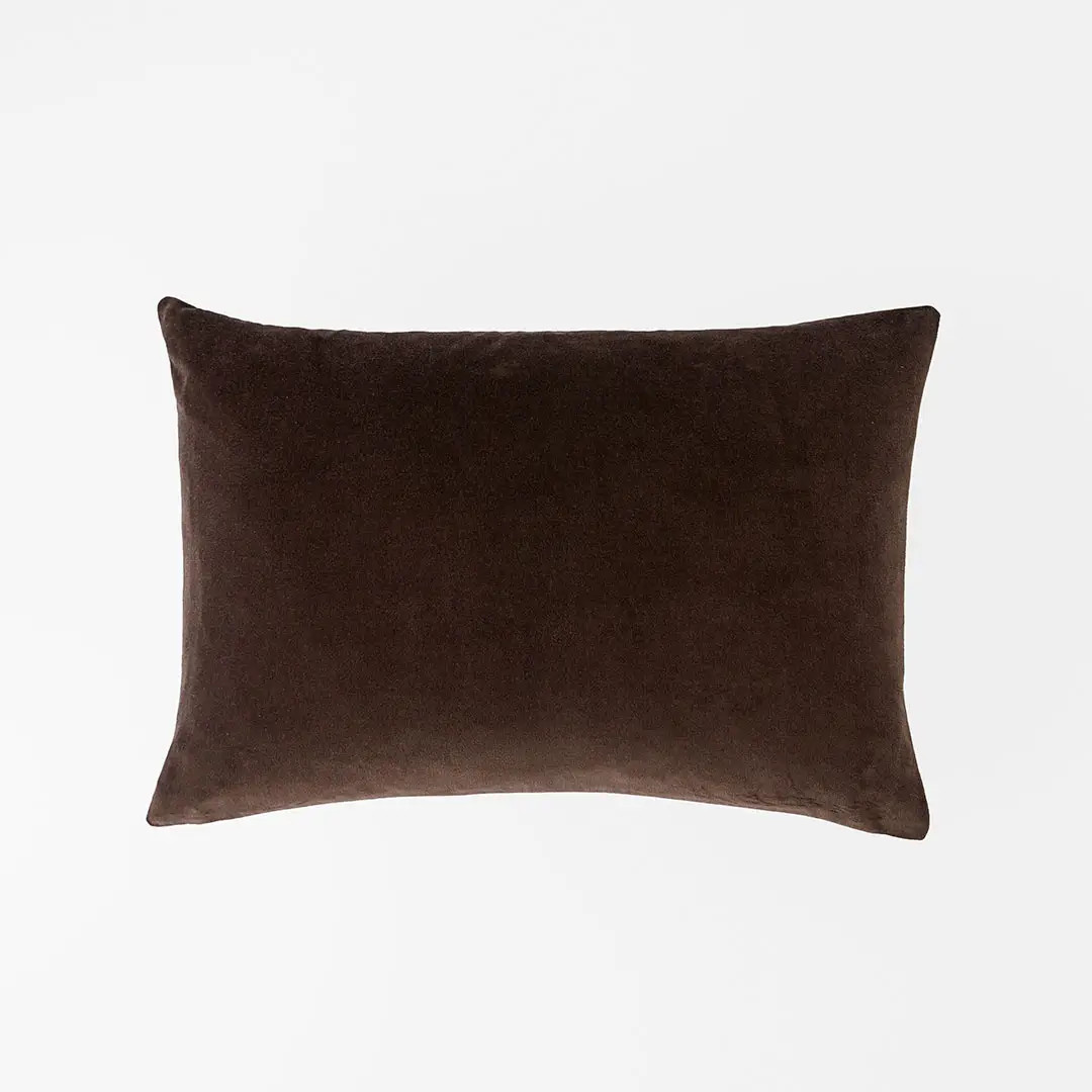 Meera Velvet Cushion - Cacao | Bed Bath N' Table