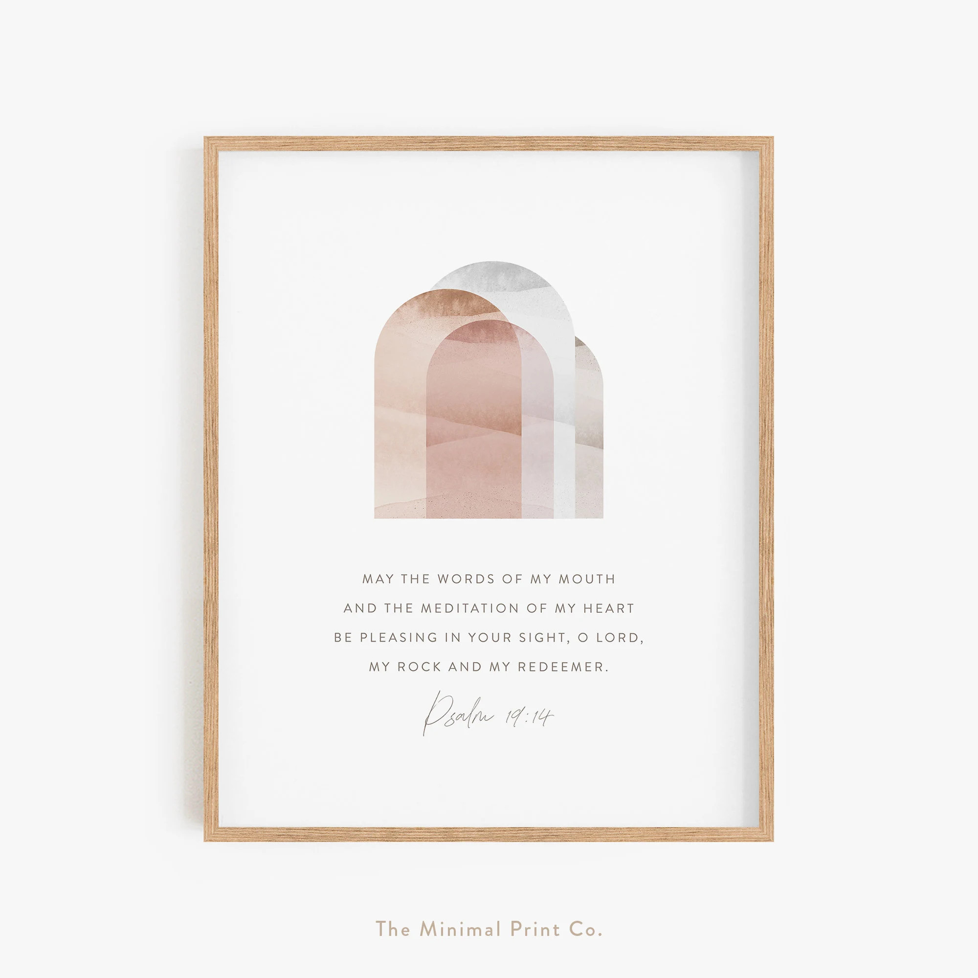 Psalm 19:14 May The Words of My Mouth Boho Christian Decor | Etsy | Etsy (US)