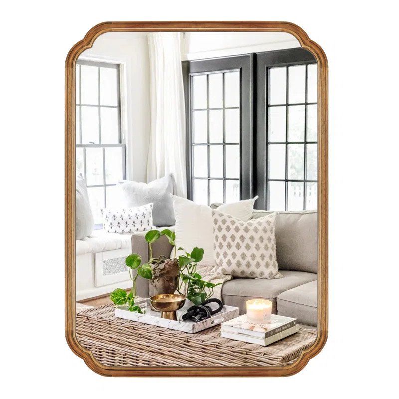 Ali Wood Accent Mirror for Bathroom, Bedroom | Wayfair North America