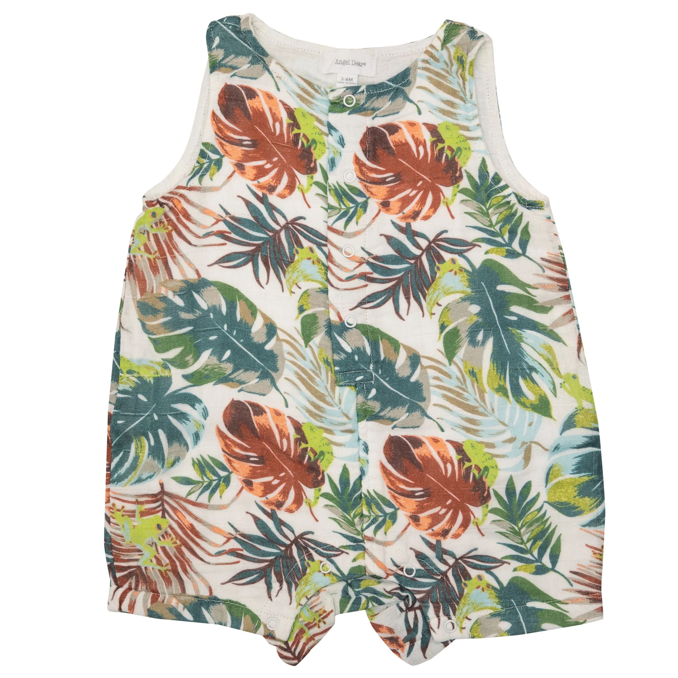 Shortie Romper, Tropical Tree Frog & Friends | SpearmintLOVE