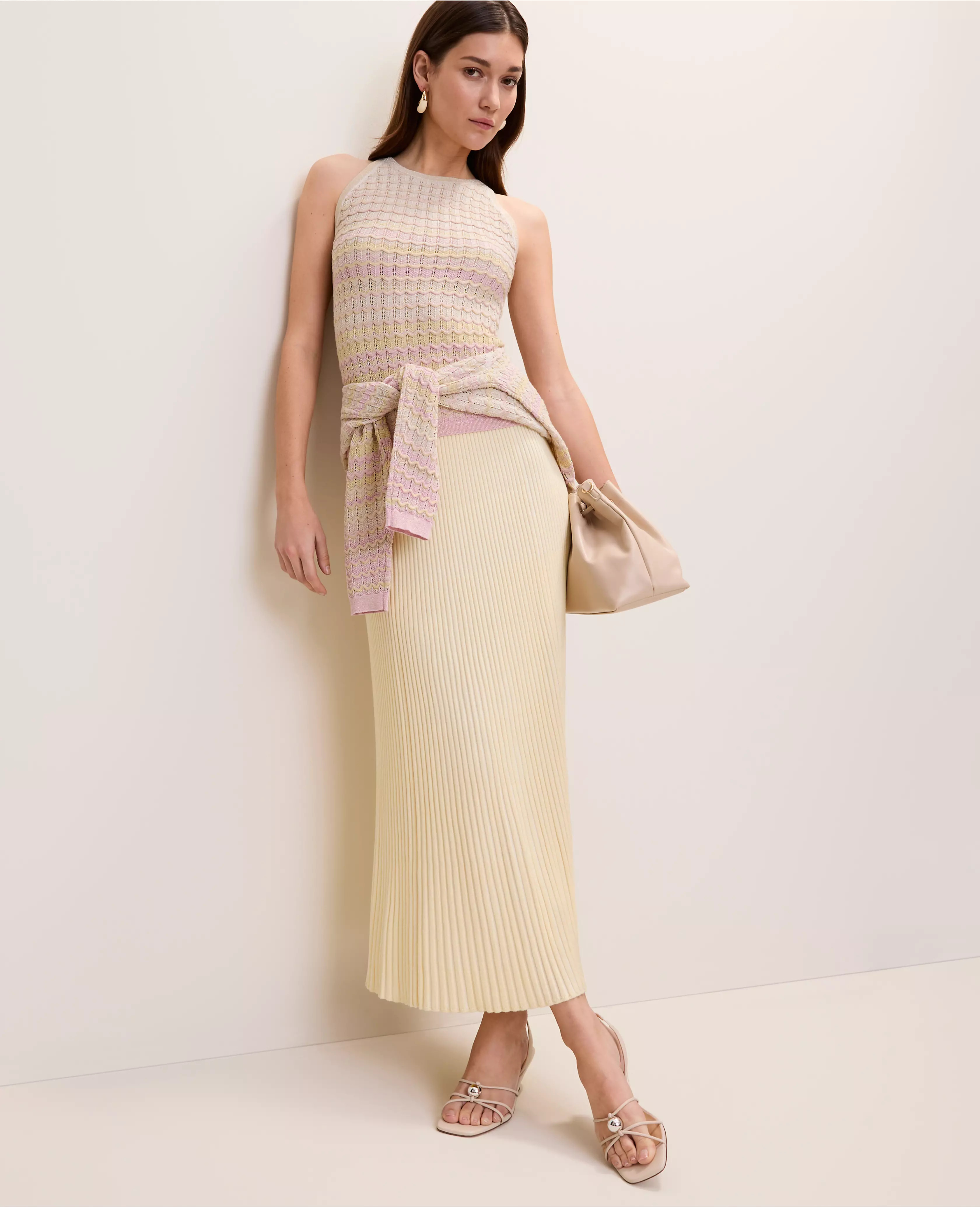 Ribbed Midi Sweater Skirt | Ann Taylor