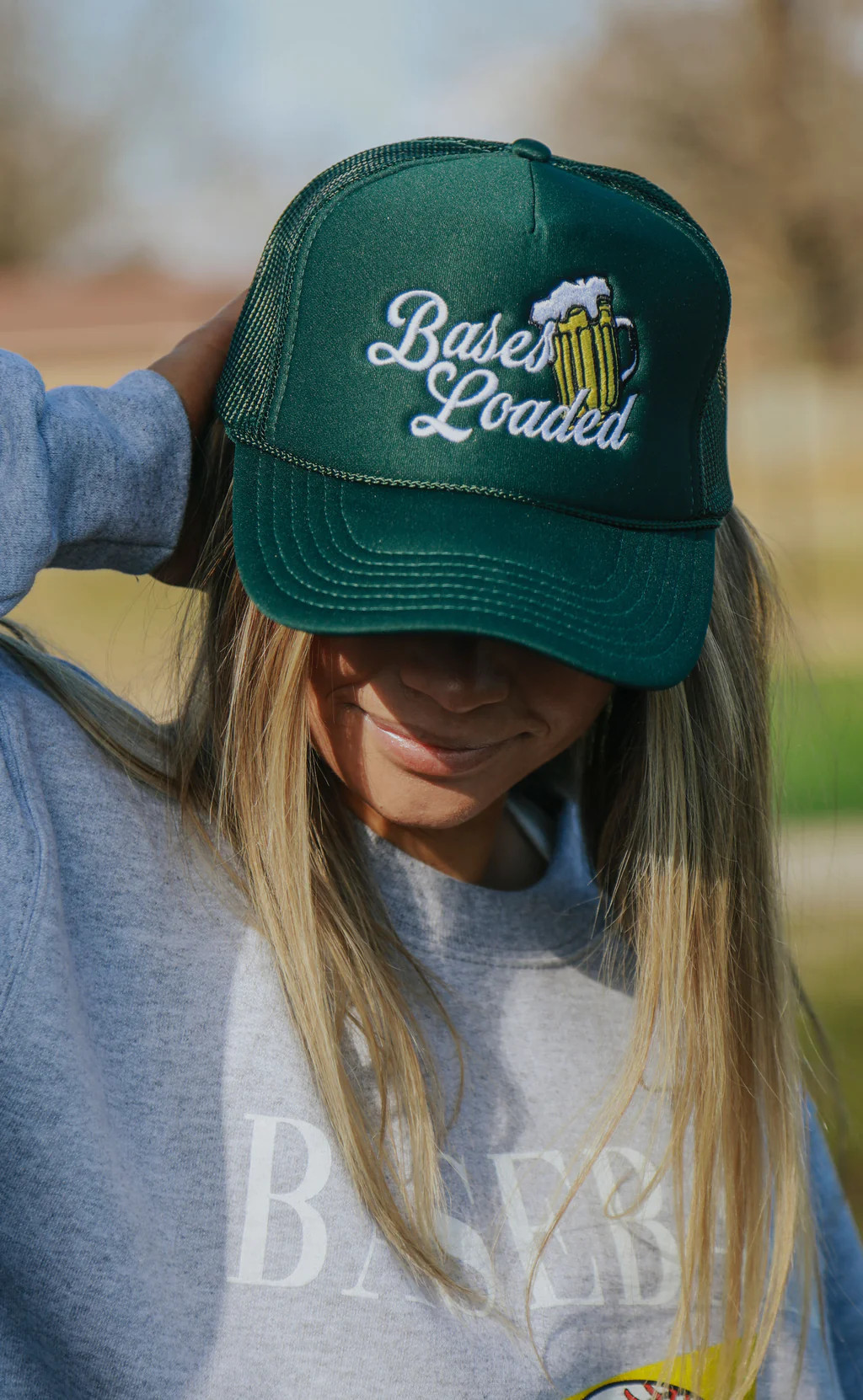 charlie southern: bases loaded trucker hat | RIFFRAFF