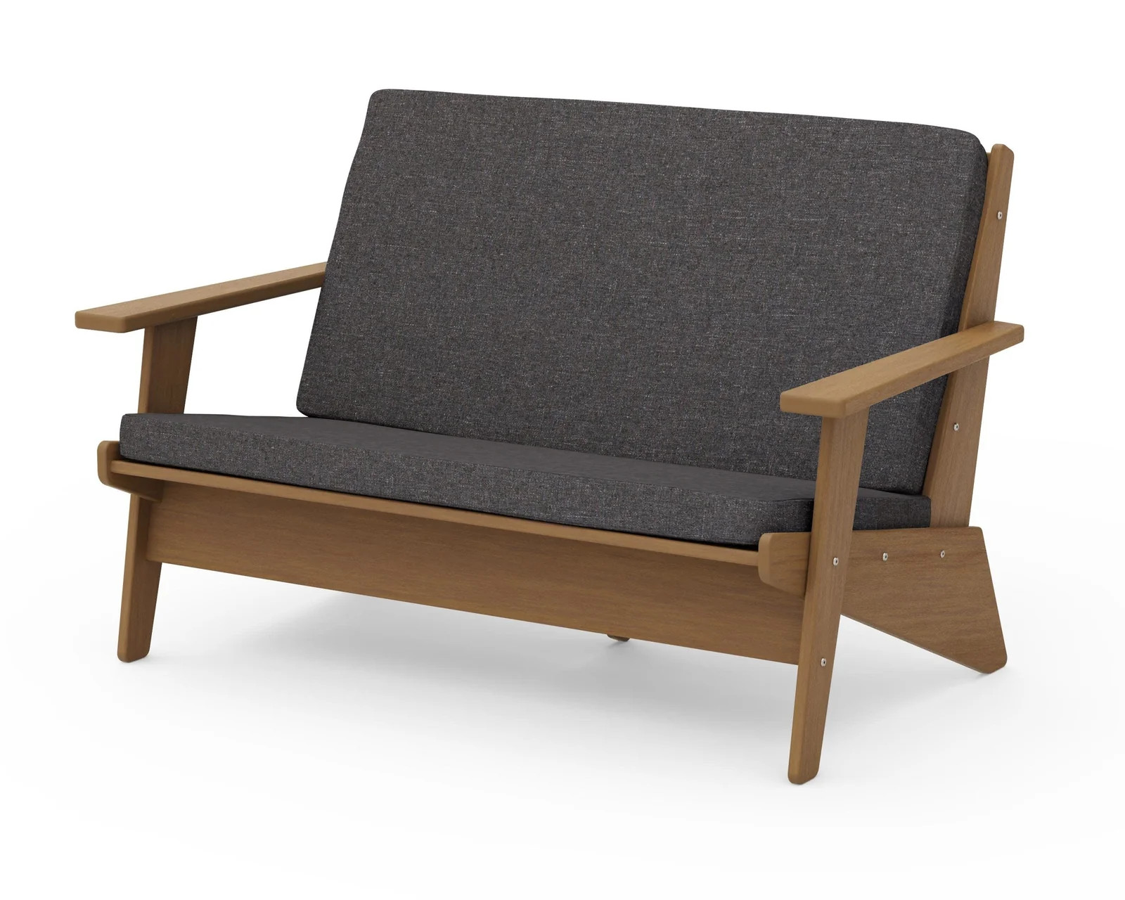 Riviera Modern Lounge Loveseat | POLYWOOD