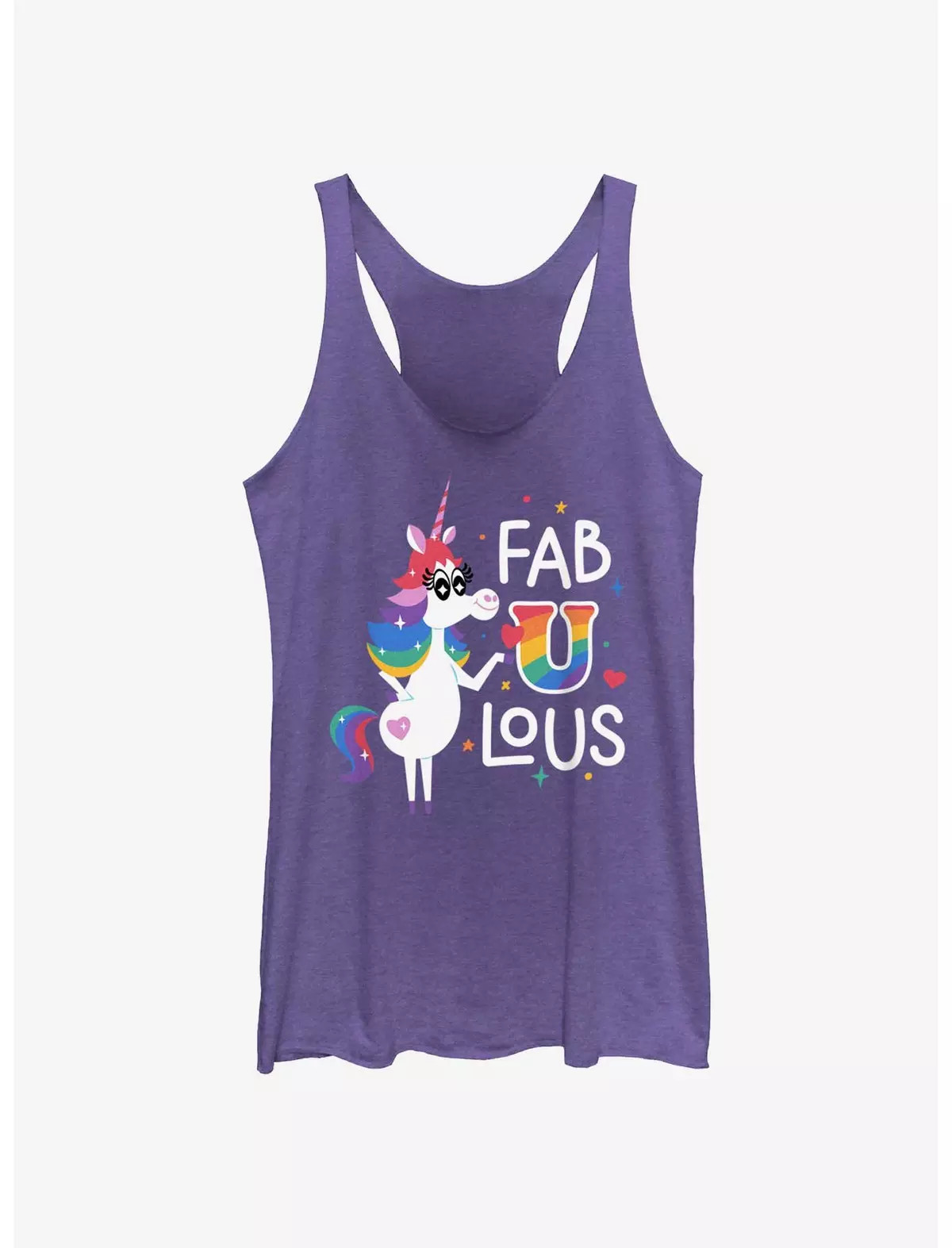 Disney Pixar Inside Out 2 Unicorn Fabulous Rainbow Womens Tank Top | BoxLunch