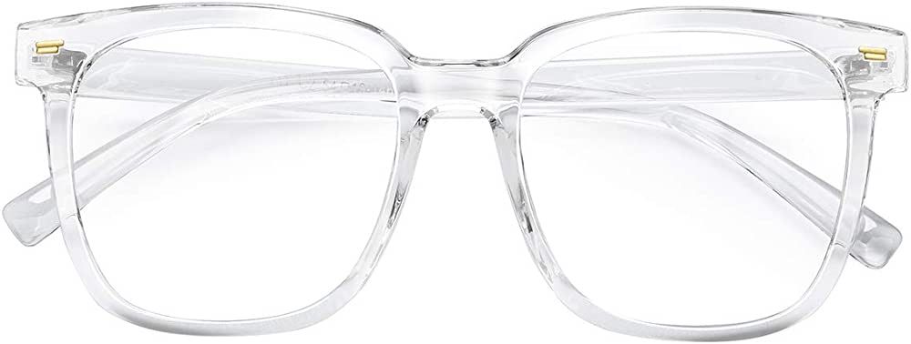 Oversized Square Blue Light Blocking Glasses for Women Men Anti Glare Reduce Eyestrain Computer G... | Amazon (US)