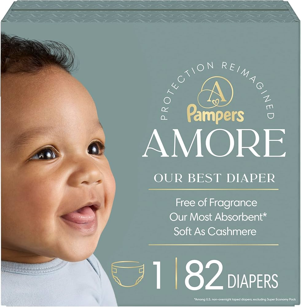 Pampers AMORE, Size 1, Our Best Diaper, 1 Pack (Count of 82) | Amazon (CA)