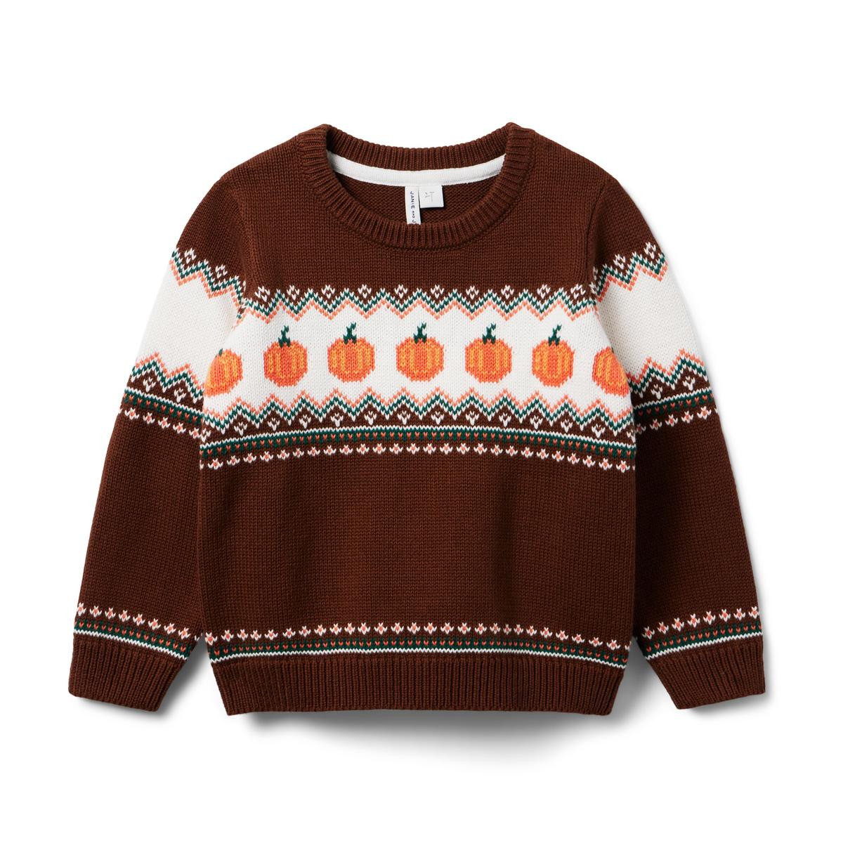 The Pumpkin Fair Isle Sweater | Janie and Jack