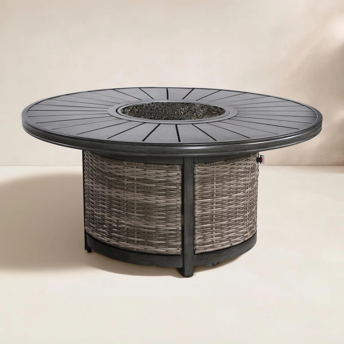 Cassara 25'' H x 52'' W Propane Outdoor Fire Pit Table | Wayfair North America
