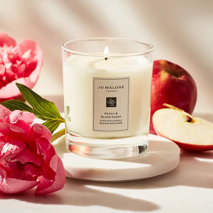 Peony & Blush Suede Scented Home Candle | Nordstrom