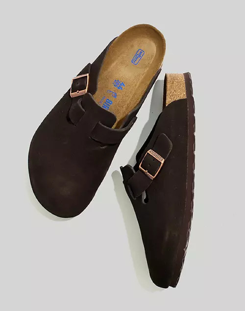 Birkenstock® Boston Suede Soft Footbed Clogs | Madewell
