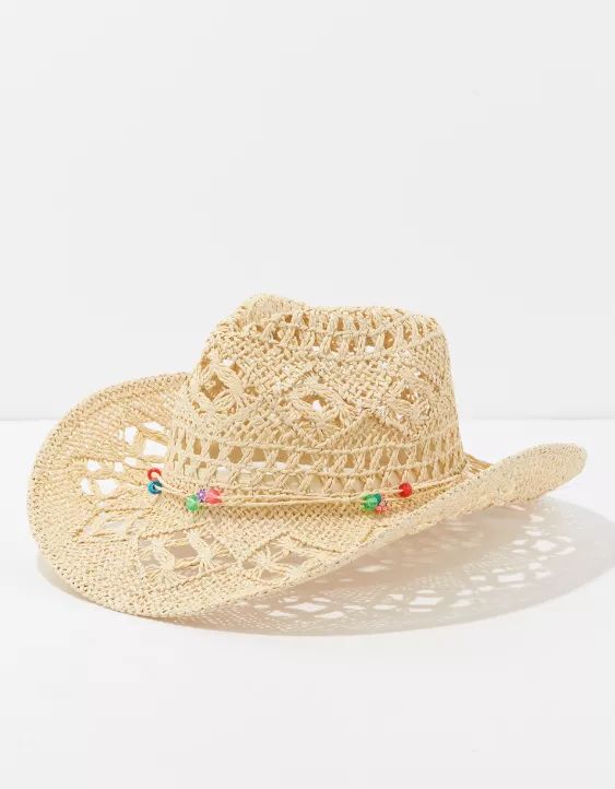 AE Paper Straw Cowboy Hat | American Eagle Outfitters (US & CA)