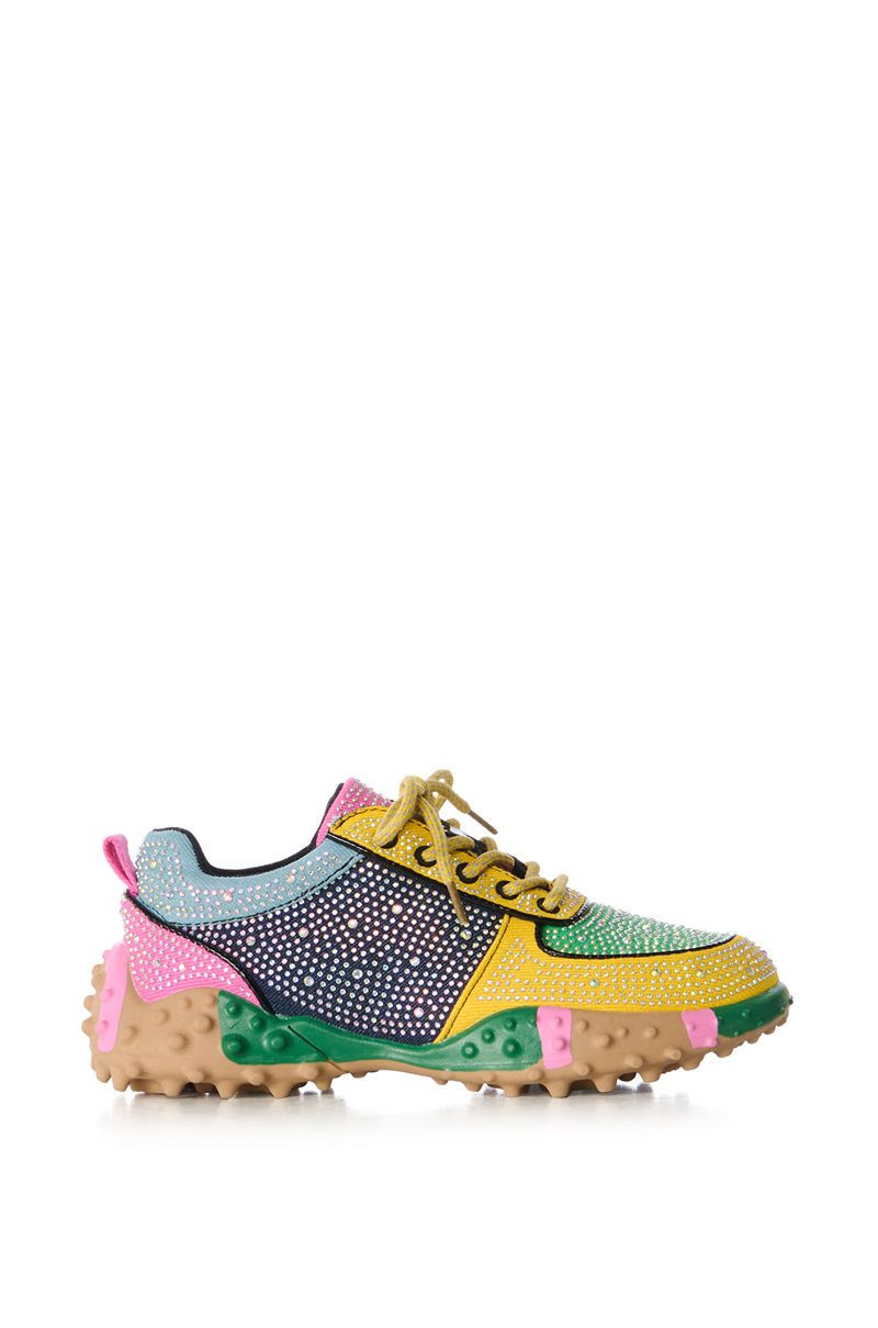 AZALEA WANG ISABEAU EMBELLISHED MULTI SNEAKER | AKIRA